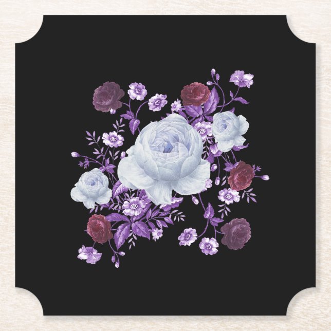 LILA FLÖDEN,SVART BAKGRUND UNDERLÄGG PAPPER (Framsida)