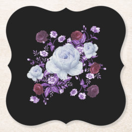 LILA FLÖDEN,SVART BAKGRUND UNDERLÄGG PAPPER