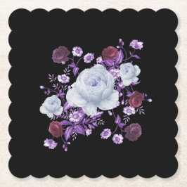 LILA FLÖDEN,SVART BAKGRUND UNDERLÄGG PAPPER