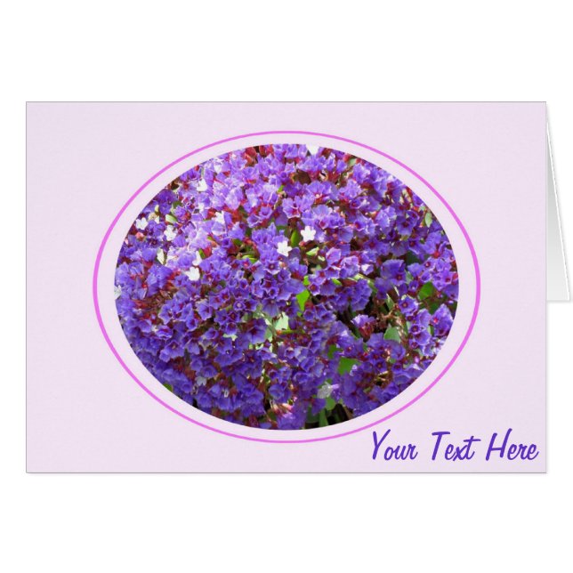Lila Flower #12 Hälsningskort (Framsidan Horizontal)