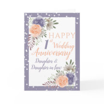 Lila Flower 1:a Bröllop-årsdagen