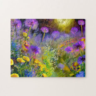 Lila Flower Art Easy Brain Art Puzzles Photo Puz Pussel