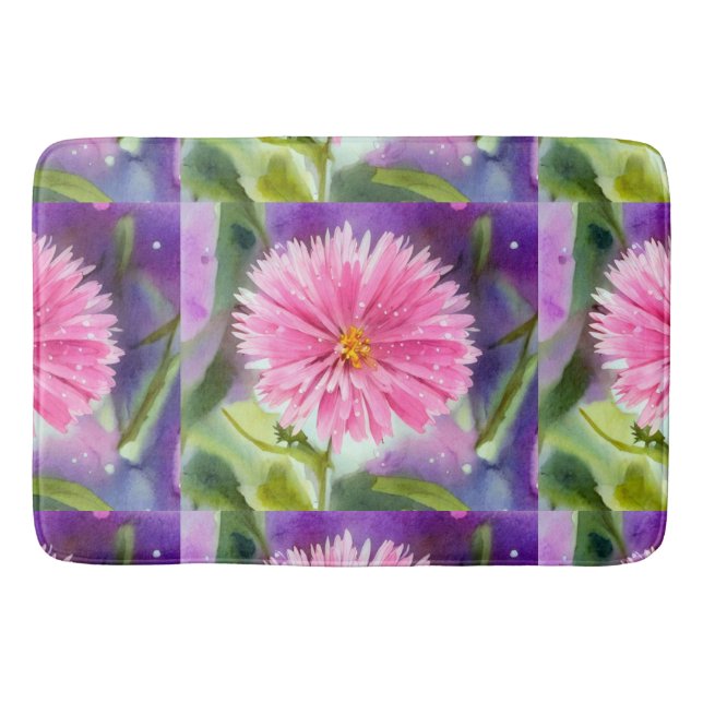 Lila Flower Badrumsmatta (Framsidan)