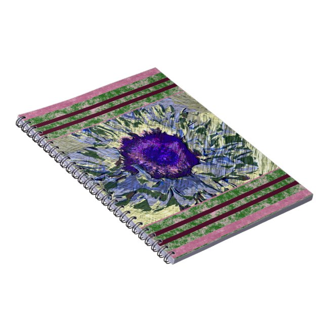 Lila Flower bärbar dator Anteckningsbok (Högra Sidan)