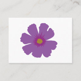 Lila Flower Blommigt Visitkort