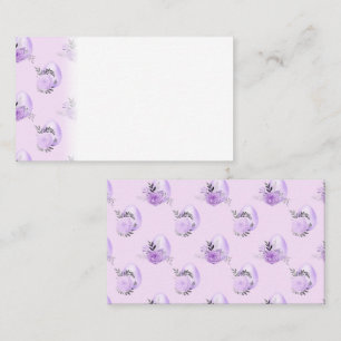 Lila Flower Botanical Påskägg Stil Placeringskort