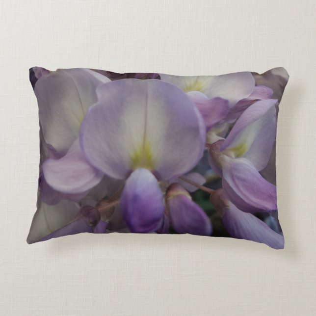 Lila Flower Dekorativ kudde (Baksidan)