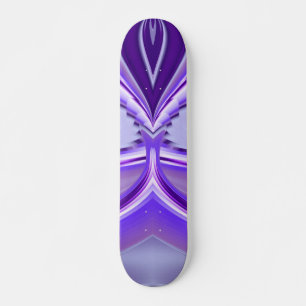 Lila Flower Dream , Abstrakt Fantasy Rainbow Art Mini Skateboard Bräda 18,5 Cm