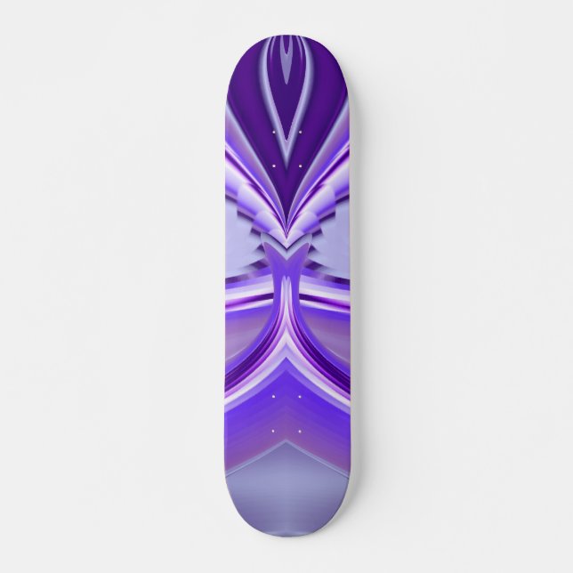 Lila Flower Dream , Abstrakt Fantasy Rainbow Art Mini Skateboard Bräda 18,5 Cm (Framsida)