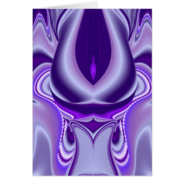 Lila Flower Dream Hälsningskort (Framsidan)