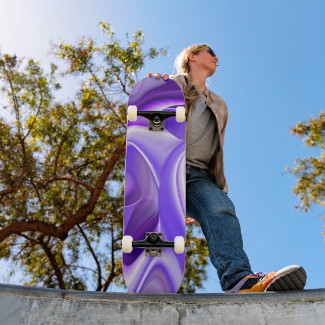 Lila Flower Dreams Mini Skateboard Bräda 18,5 Cm (Utomhus 1)