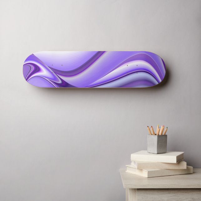 Lila Flower Dreams Mini Skateboard Bräda 18,5 Cm (Väggkonst (Horz))