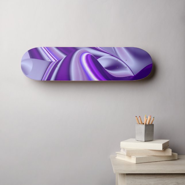 Lila Flower Dreams Mini Skateboard Bräda 18,5 Cm (Väggkonst (Horz))