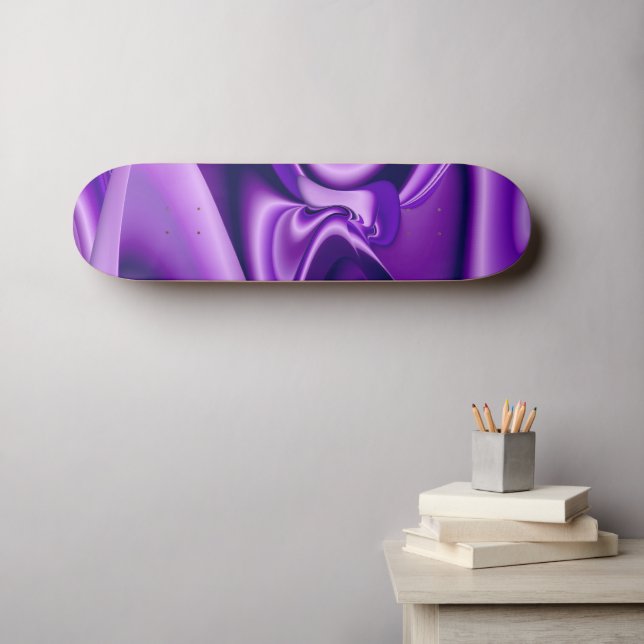 Lila Flower Dreams Mini Skateboard Bräda 18,5 Cm (Väggkonst (Horz))