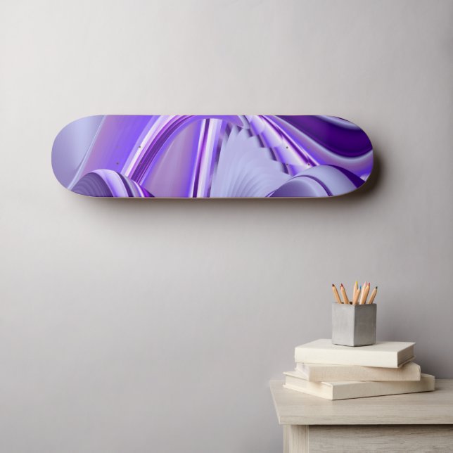 Lila Flower Dreams Mini Skateboard Bräda 18,5 Cm (Väggkonst (Horz))