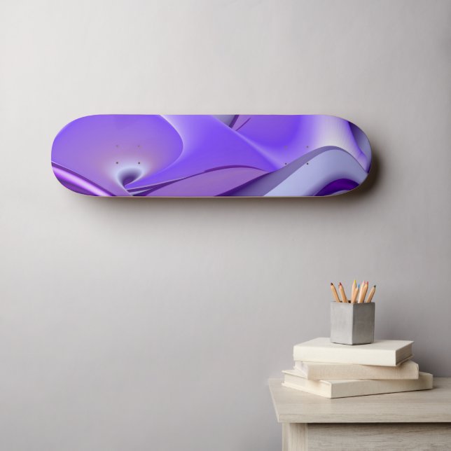 Lila Flower Dreams Mini Skateboard Bräda 18,5 Cm (Väggkonst (Horz))