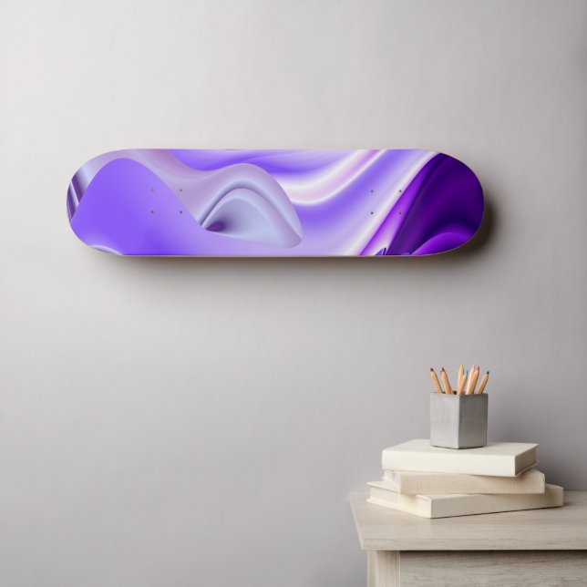 Lila Flower Dreams Mini Skateboard Bräda 18,5 Cm (Väggkonst (Horz))