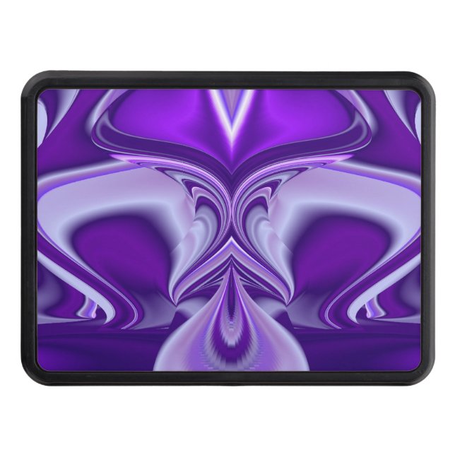 Lila Flower Dreams Skydd För Dragkrok (Framsidan)