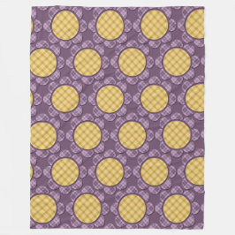 Lila Flower Fleecefilt