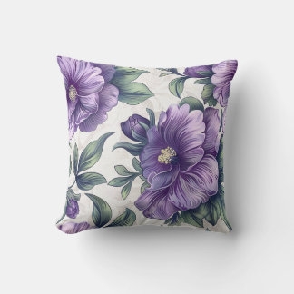 Lila Flower Florist Shop Decor Kudde