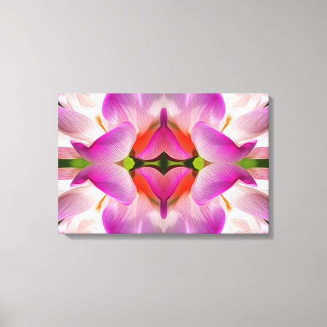 LILA FLOWER - Fractal Art - Canvastryck (Framsida)