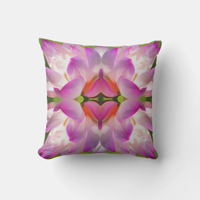 LILA FLOWER - Fractal Art - Kudde (Framsida)