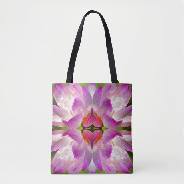 LILA FLOWER - Fractal Art - Tygkasse (Framsida)