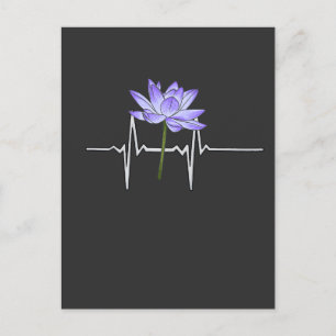 Lila Flower Gardener Vykort