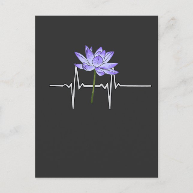 Lila Flower Gardener Vykort (Framsida)