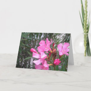 Lila Flower Hälsning Kort
