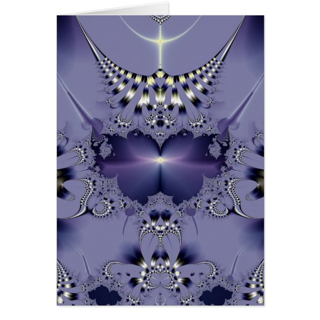 Lila Flower Hälsningskort (Framsidan)