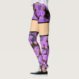 Lila Flower Illusion Leggings