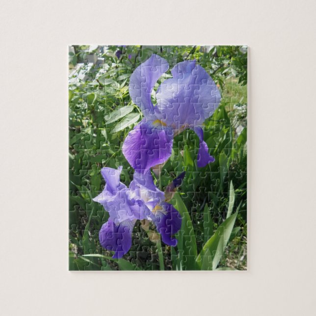 Lila Flower Jigszle Puzzle Pussel (Vertikal)