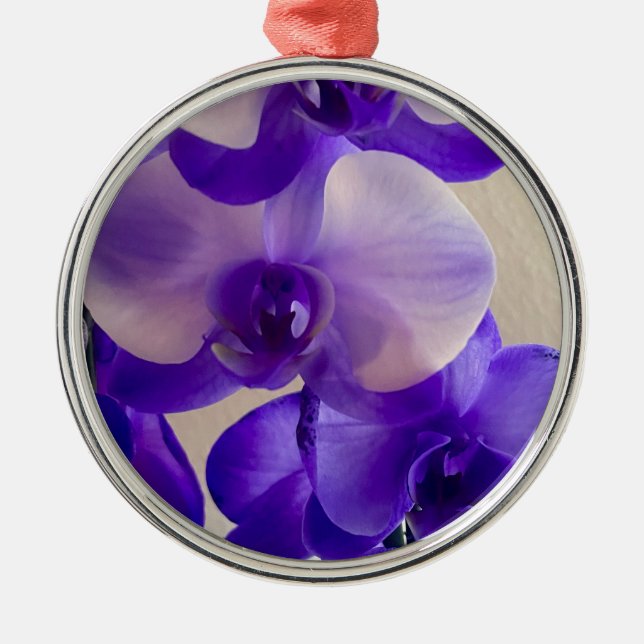 Lila Flower Julgransprydnad Metall (Framsidan)