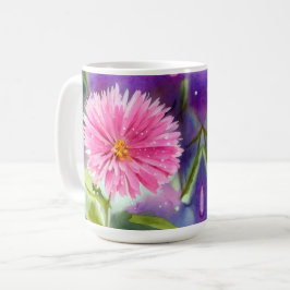 Lila Flower Kaffemugg
