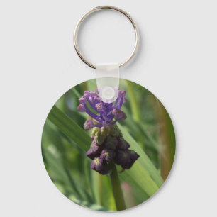 Lila Flower Keychain Nyckelring