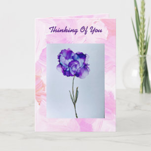 Lila Flower Kort