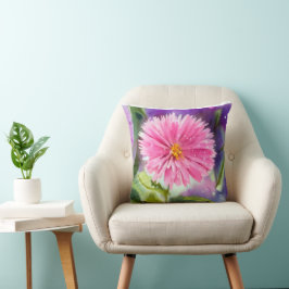 Lila Flower Kudde