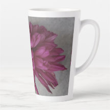Lila Flower Latte Mugg