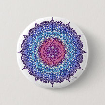 Lila Flower Löv Mandala