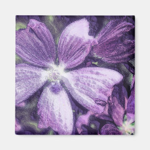 Lila Flower Magnet