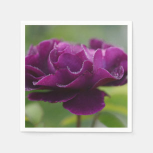 Lila Flower Napkins Pappersservett