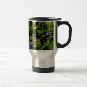 Lila Flower och Humla Resemugg