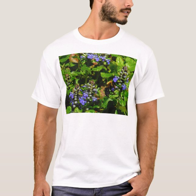 Lila Flower och Humla T-shirt (Framsida)