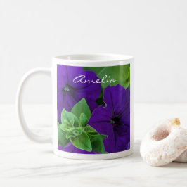 Lila Flower Photo Bible Verse Positive Thinking Kaffemugg
