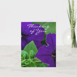 Lila Flower Photo Bible Verse Thinking of You Kort
