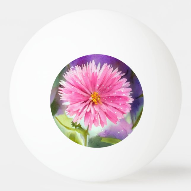 Lila Flower Pingisboll (Framsidan)