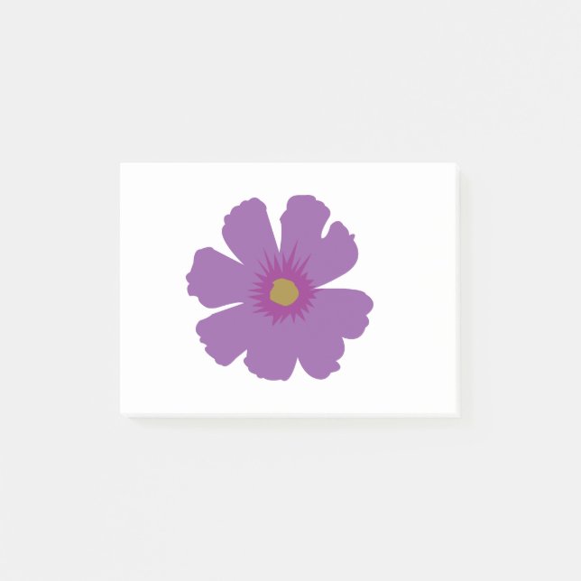Lila Flower Post-it Block (Framsida)