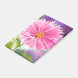 Lila Flower Post-it Block