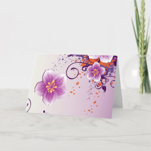 Lila Flower Prairie Ro Kort